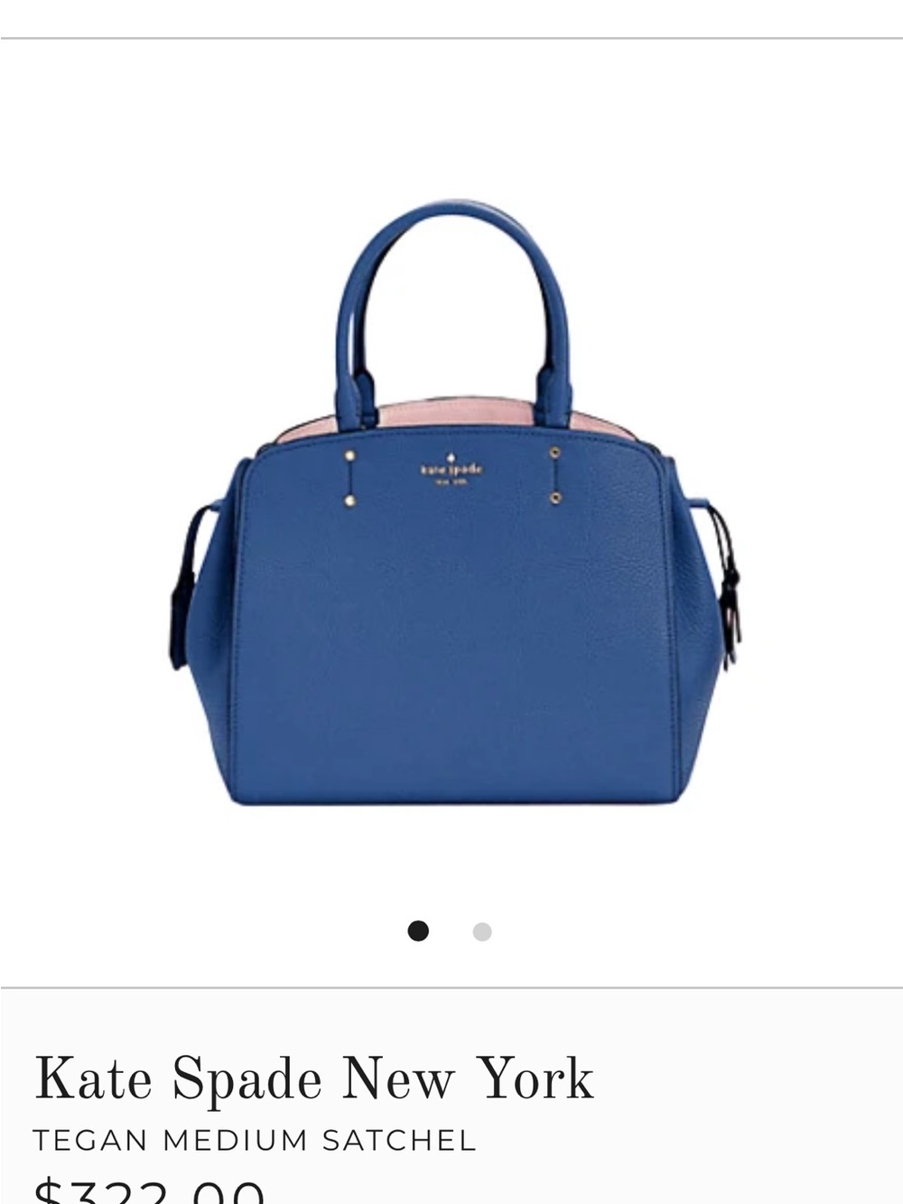 kate spade Blue Tegan Medium Satchel